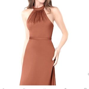 Azazie Delmar Stretch Satin Bridesmaid Dress